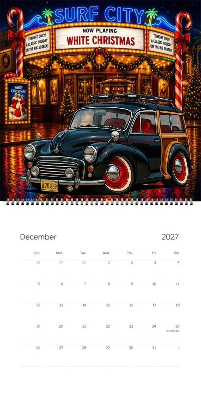 2027 Woodie Neon Calendar 7VFH252-CA