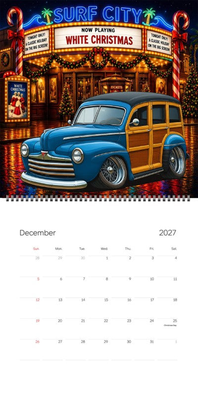 2027 Woodie Neon Calendar 888PKU-CA