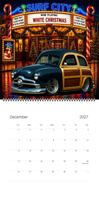 2027 Woodie Neon Calendar 8FJY151-CA