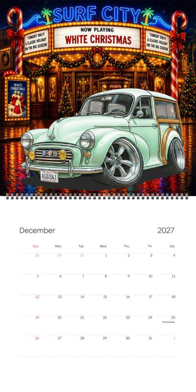 2027 Woodie Neon Calendar 8GQZ041-CA