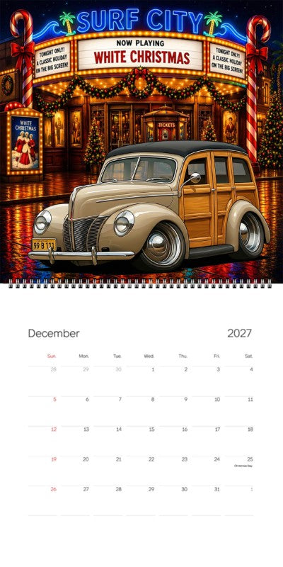 2027 Woodie Neon Calendar 99B111-CA