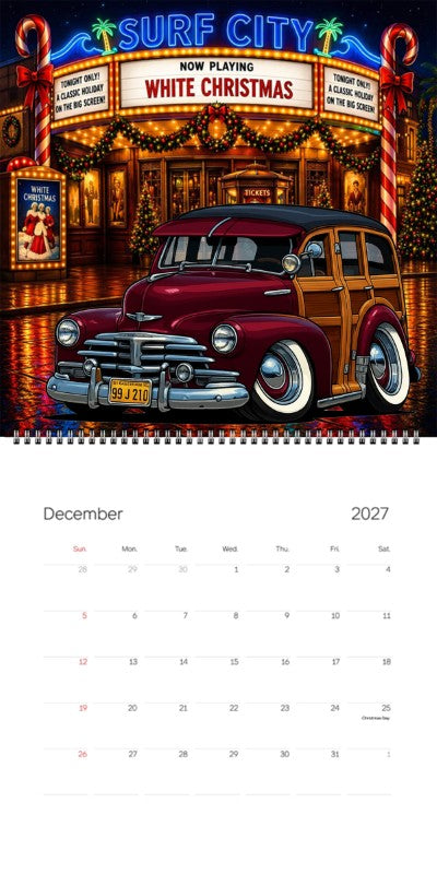 2027 Woodie Neon Calendar 99J210-CA