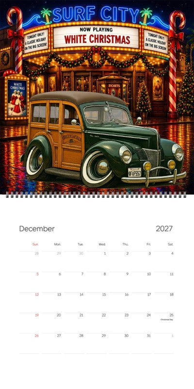 2027 Woodie Neon Calendar 9FVF557-CA