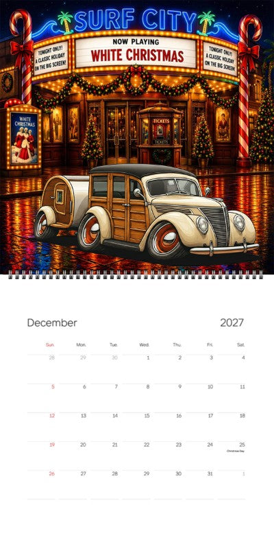 2027 Woodie Neon Calendar 9TZA474-CA