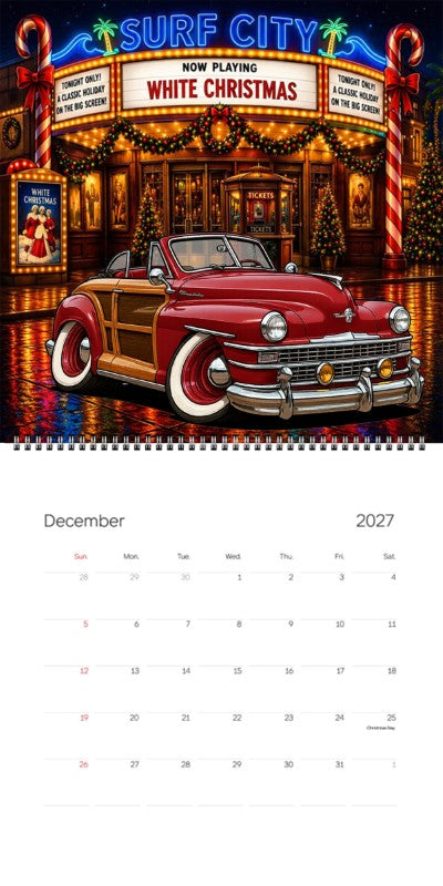 2027 Woodie Neon Calendar 9UDY597-CA