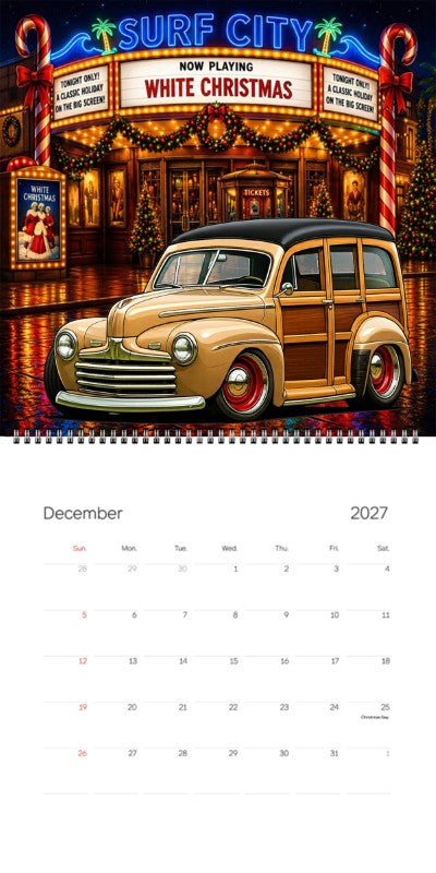 2027 Woodie Neon Calendar AKA6146-AZ