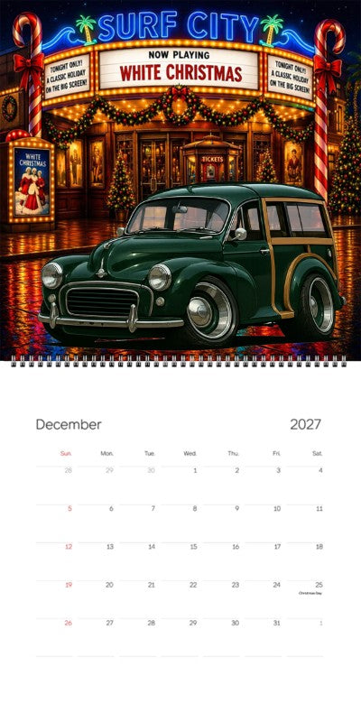 2027 Woodie Neon Calendar AMS01-CA