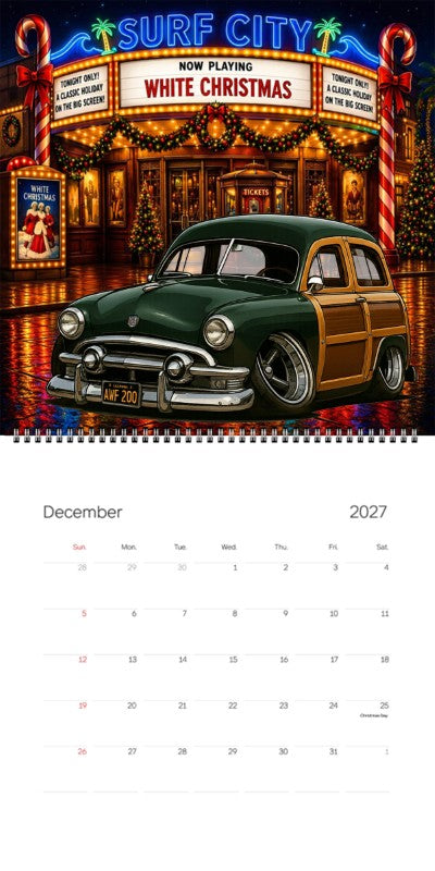 2027 Woodie Neon Calendar AWF200-CA