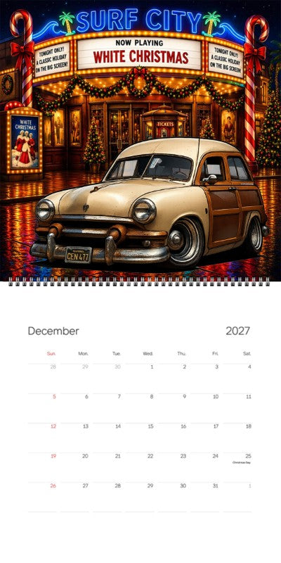 2027 Woodie Neon Calendar CEN477-CA