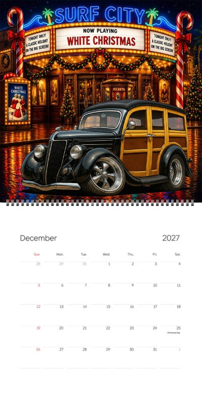 2027 Woodie Neon Calendar COOPS36-CA