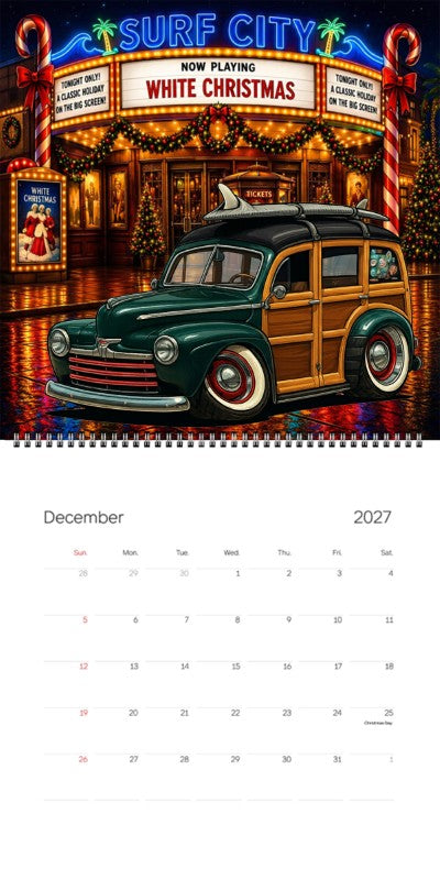 2027 Woodie Neon Calendar DCFD46-CA
