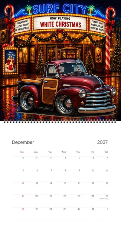 2027 Woodie Neon Calendar F21198-CA