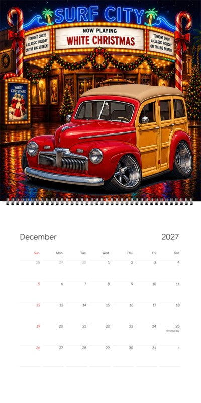 2027 Woodie Neon Calendar GOTWUD-CA