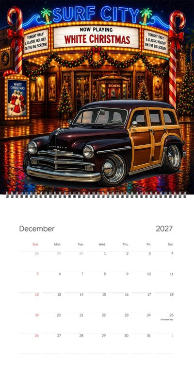 2027 Woodie Neon Calendar GRMPSUV-CA
