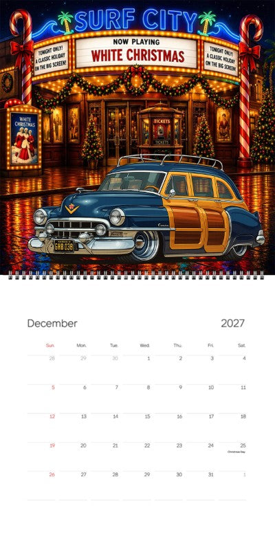 2027 Woodie Neon Calendar GWB038-CA