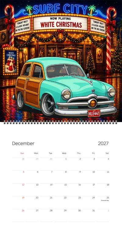 2027 Woodie Neon Calendar HLE441-CU