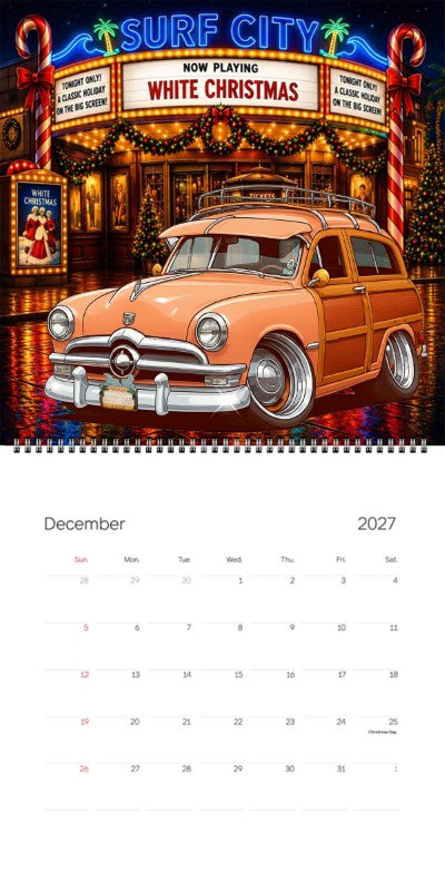 2027 Woodie Neon Calendar HV1950-CA