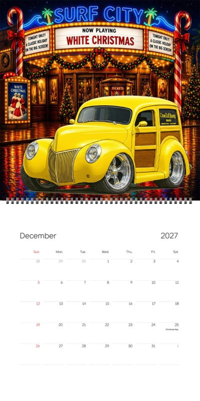 2027 Woodie Neon Calendar IRONWD-CA