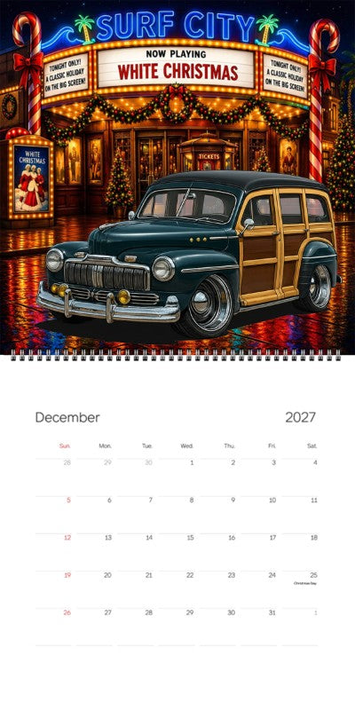 2027 Woodie Neon Calendar KLWOODY-CA
