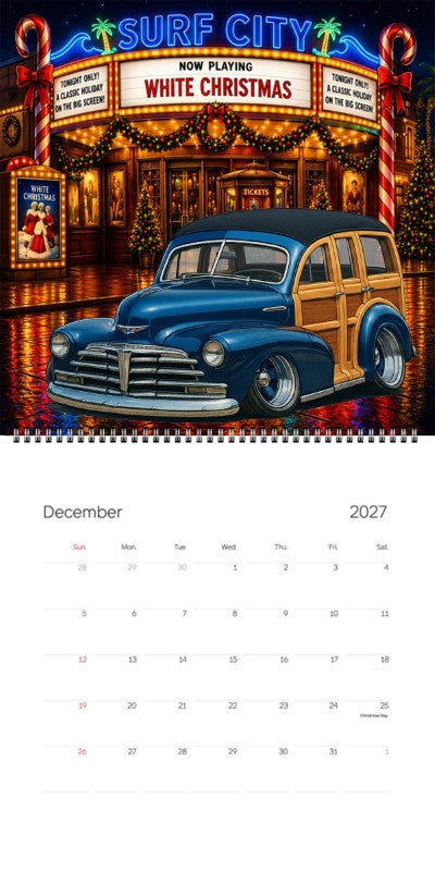 2027 Woodie Neon Calendar LOZ779-CA