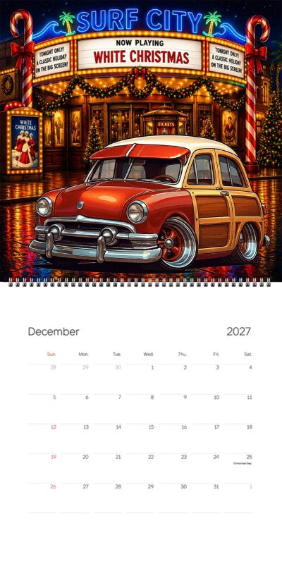 2027 Woodie Neon Calendar NDLSSMR-CA