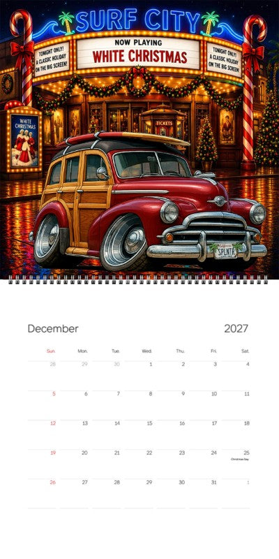 2027 Woodie Neon Calendar SPLNTR-CA