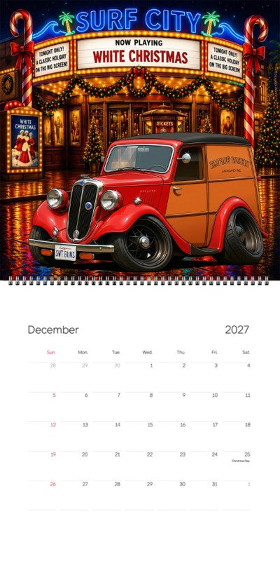 2027 Woodie Neon Calendar SWTBUNS-CA