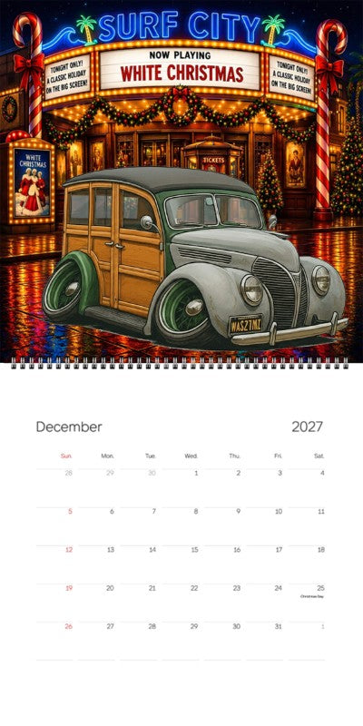 2027 Woodie Neon Calendar WAS27MI-CA