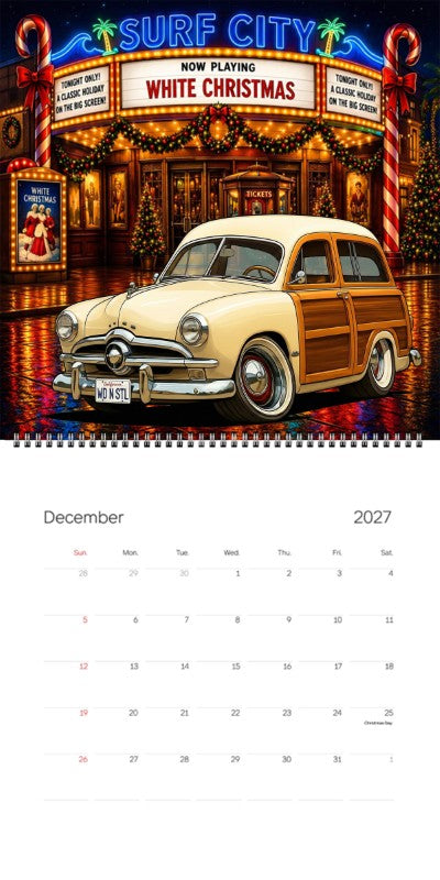 2027 Woodie Neon Calendar WDNSTL-CA