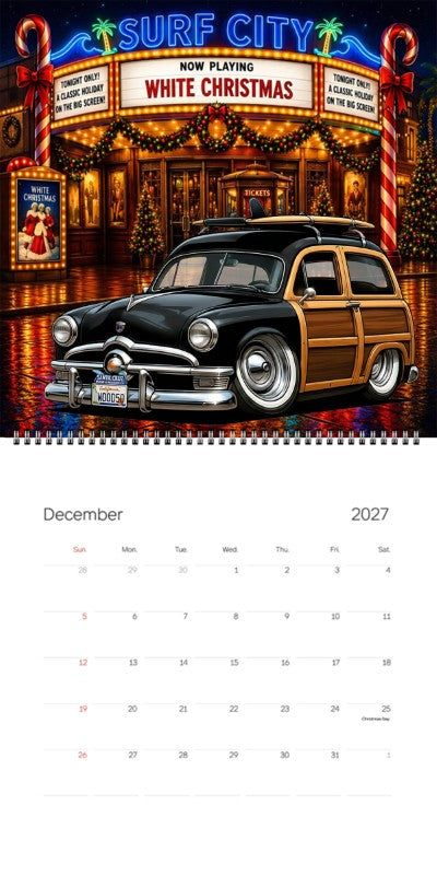 2027 Woodie Neon Calendar WOOD50-CA