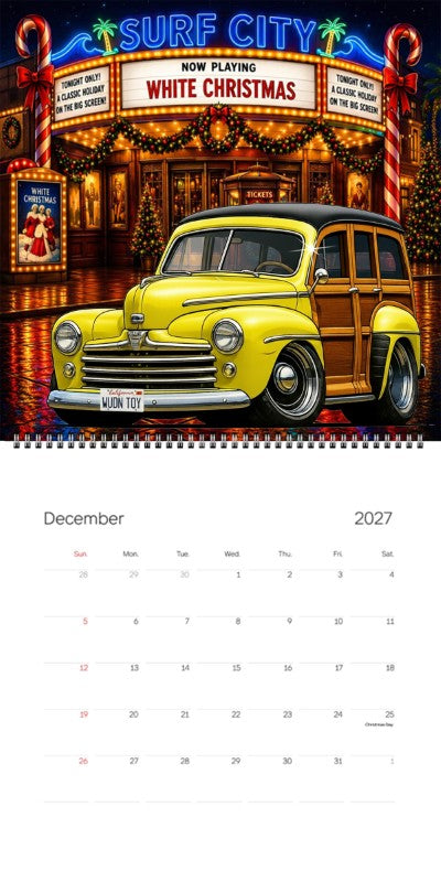 2027 Woodie Neon Calendar WUDNTOY-CA