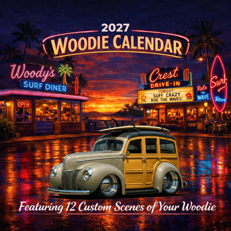 2027 Woodie Neon Calendar 100005-XX