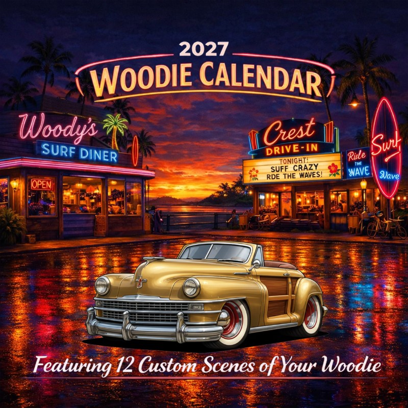 2027 Woodie Neon Calendar 100006-XX