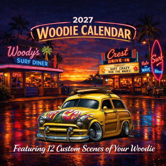 2027 Woodie Neon Calendar 100007-XX