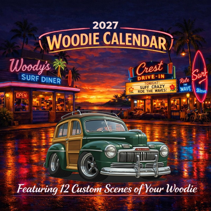 2027 Woodie Neon Calendar 100009-XX