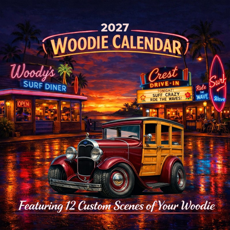 2027 Woodie Neon Calendar 100010-XX