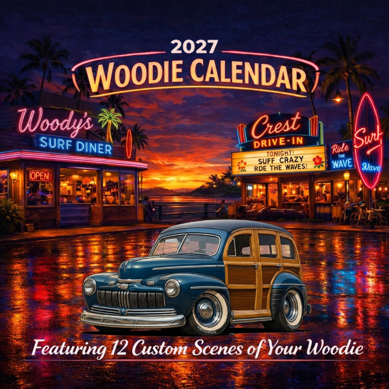 2027 Woodie Neon Calendar 100011-XX