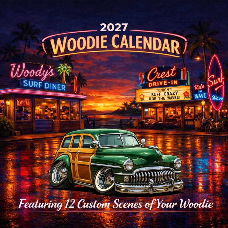 2027 Woodie Neon Calendar 100012-XX