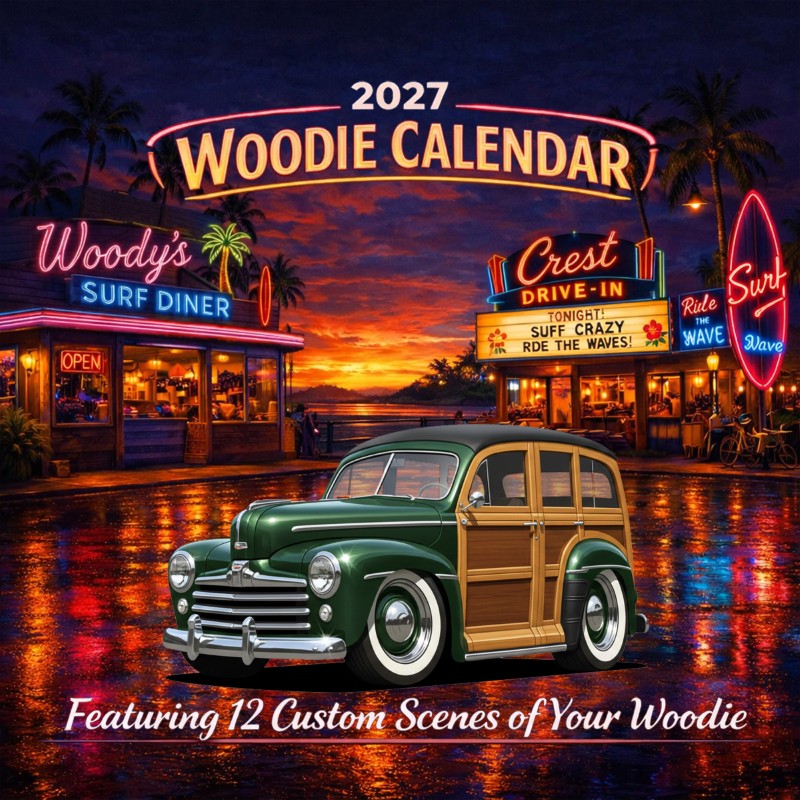 2027 Woodie Neon Calendar 100015-XX