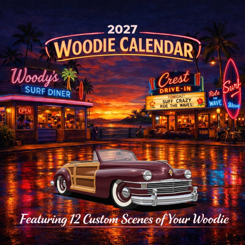 2027 Woodie Neon Calendar 100016-XX
