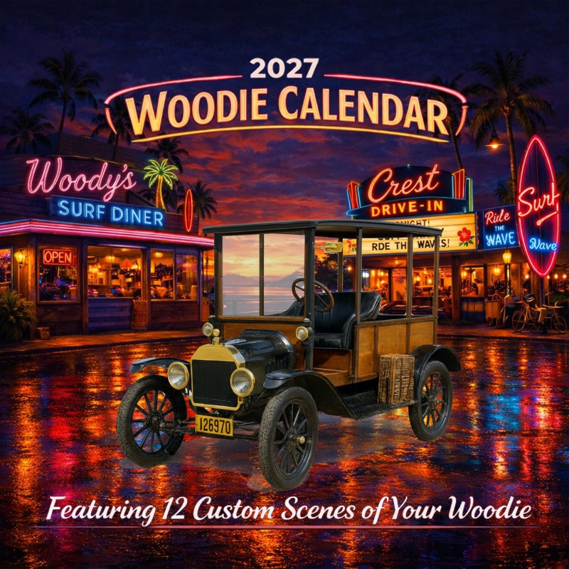2027 Woodie Neon Calendar 126970-CA