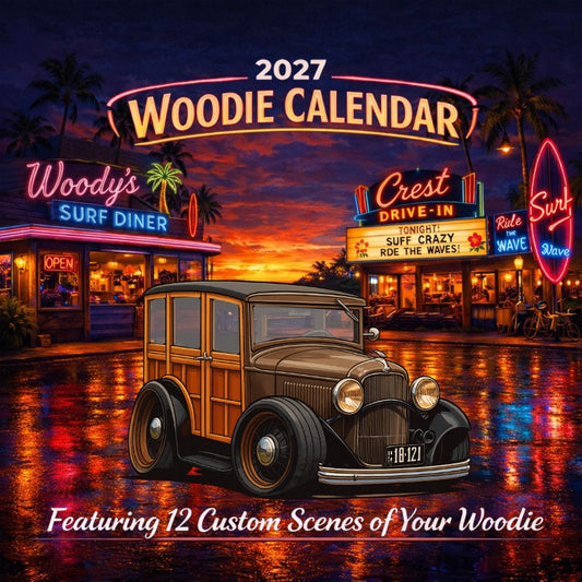 2027 Woodie Neon Calendar 18121-UT