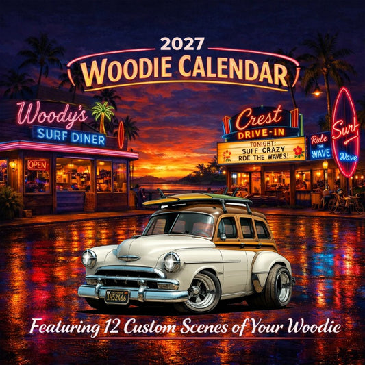 2027 Woodie Neon Calendar 1K71963-CA