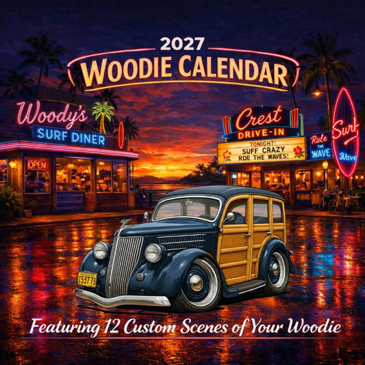 2027 Woodie Neon Calendar 1S3773-CA