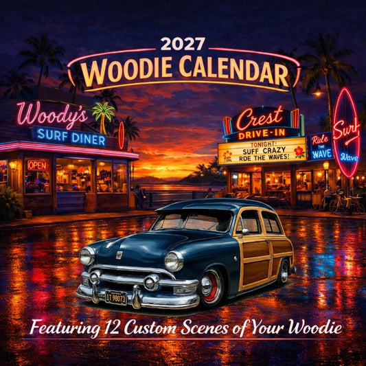 2027 Woodie Neon Calendar 1T98073-CA