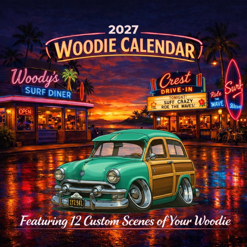 2027 Woodie Neon Calendar 1Y2941-CA