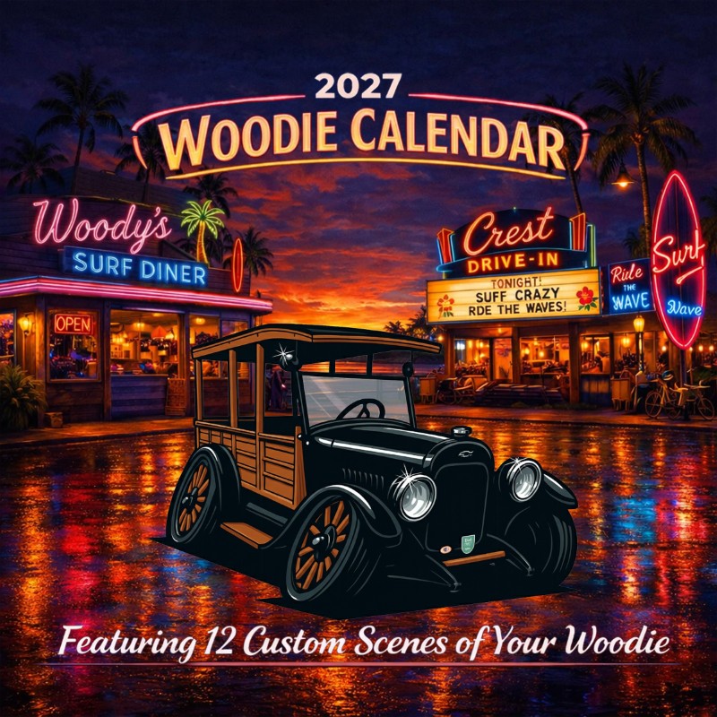 2027 Woodie Neon Calendar 200001-XX