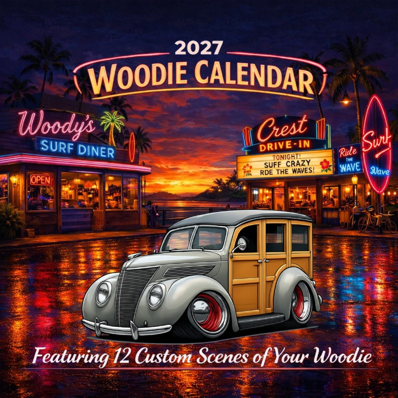 2027 Woodie Neon Calendar 200003-XX