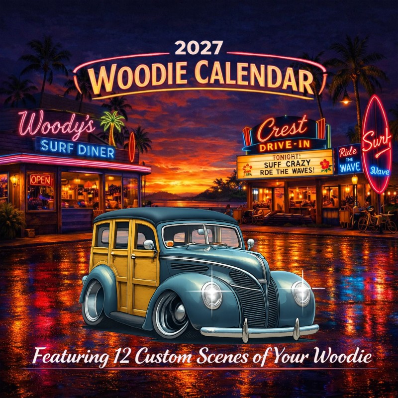 2027 Woodie Neon Calendar 200004-XX