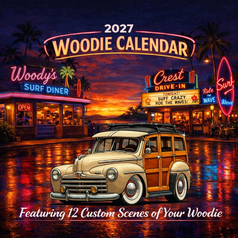 2027 Woodie Neon Calendar 200008-XX